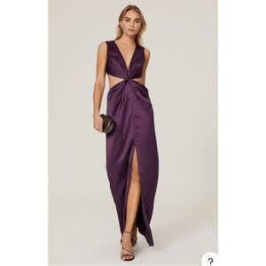 One 33 Social Women's Purple Sleeveless gown